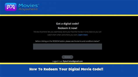 REDEEM YOUR MOVIE .